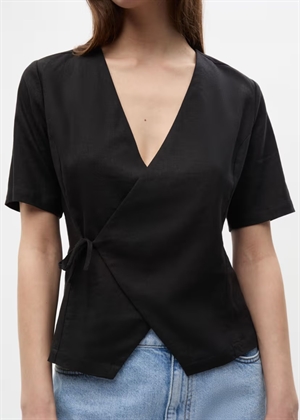 Encroydon ss bluse 7240 Black Envii 